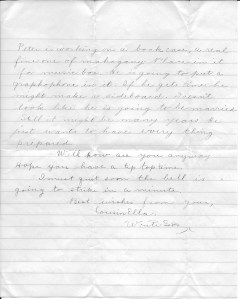 Letter from Ella to Cousin Christina, Jan 25, 1912 p2